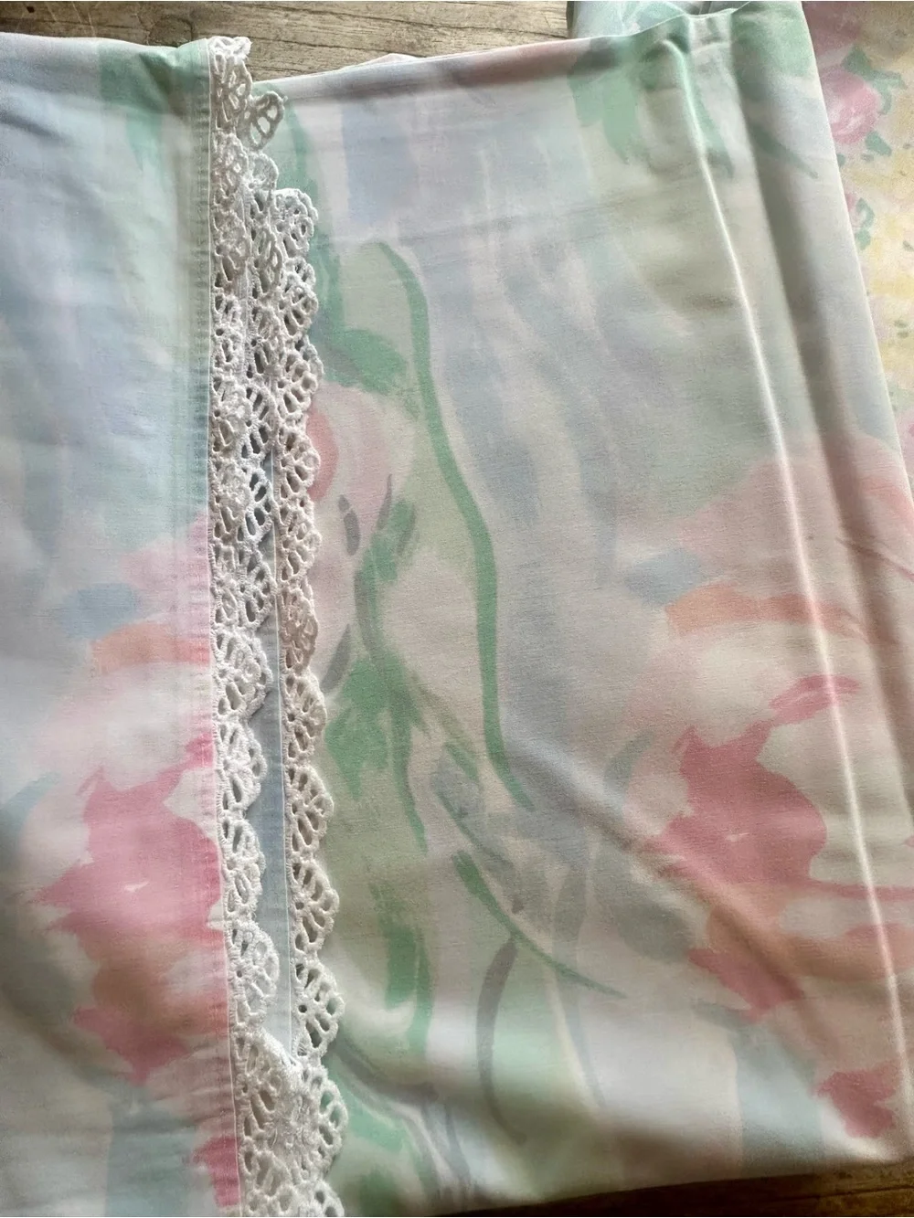 Vintage Martex Monet Gardens 6 piece King Sheet Set
